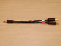 ★ 即決 MOGAMI 2534 RCA-ステレオミニプラグ3.5mm 変換ケーブル 20cm Yケーブル 金メッキ NYS352AG NYS231BG-LL(アンフェノール変更可) ★_画像1