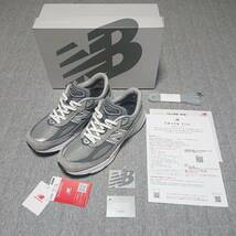 【新品に近い】990 v6 GL6 ニューバランス NEW BALANCE スニーカー Made in USA 正規品証明 25.5㎝ M990GL6_画像1