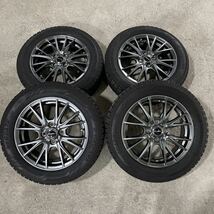 1円スタート 15インチ 5.5J +45 PCD100 YOKOHAMA ヨコハマ アイスガードIG60 185/60R15 Exceeder 6〜８部山 バリ溝 タイヤホイールセット_画像1