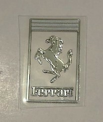 新着限定品　簡単に貼り付けできる　Ferrari 跳ね馬　付き　アルミ　ステッカー B