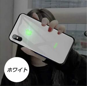 光る iphone12promax ホワイト ケース LED led 発光 人気商品 トレンド 韓国 安い 本体連動 カラフル