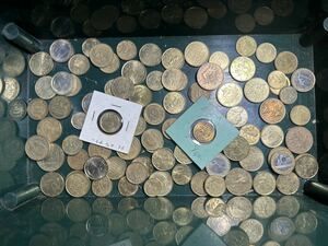 外国銭 硬貨 まとめ ゴールド系 アメリカ ヨーロッパ メキシコ タイ コイン ユーロ ドル セント