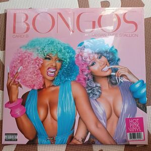 Cardi B BONGOS (feat. Megan Thee Stallion) HOT Pink LP vinyl US
