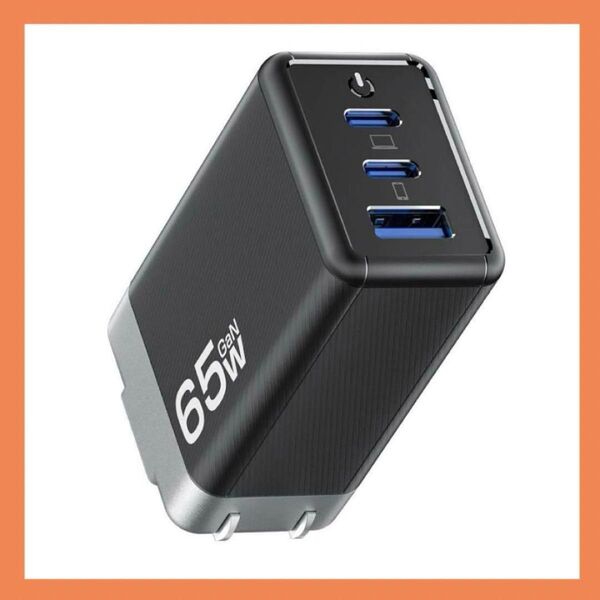 65w typec usb 三台同時充電 急速充電器 iPhone 充電器 PD 急速充電器 超低温 GaNIII技術 タイプc