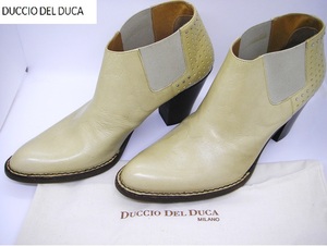 DUCCIO DEL DUCA / デュッチオデルデュッカ 　ショートブーツ　レザーブーツ　革　革ブーツ　レディース　靴