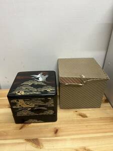三段重　重箱　鶴　弁当箱 伝統工芸品 段重箱