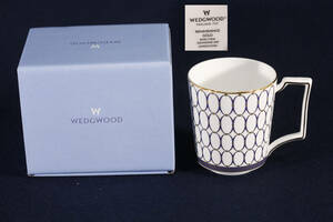  『高級ブランド食器断捨離175』〔Wedgwood マグカップ　1客　無傷美品　共箱〕