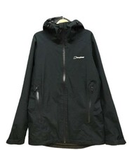 r2_2369 美品 バーグハウス berghaus ゴアテックス ナイロン100% マウンテンパーカ ジャケット フーディ ブラック メンズ L_画像1