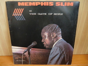 BLUES・ブルース　LP：「MEMPHIS　SLIM　AT　THE　GATE　OF　HORN」