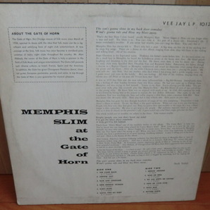 BLUES・ブルース LP：「MEMPHIS SLIM AT THE GATE OF HORN」の画像2