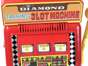  repeated price decline DIAMOND TALKING SLOT MACHINE Yonezawa diamond to- King slot machine voice . go out made in Japan toy box * instructions attaching 