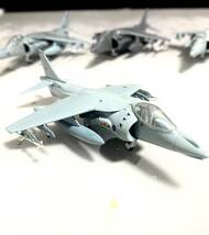 攻撃機コレクション AV-8B ハリアーⅡ 4機 1/144 F-toys エフトイズ 組立済_画像9