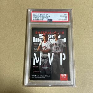 【PSA10】GEM MINT 2021 Topps x Sports Illustrated 大谷翔平 マイク・トラウト MVP 2018 Cover #36 SHOHEI OHTANI MIKE TROUT PSA鑑定