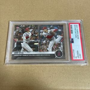 【PSA10】GEM MINT 2021 Topps Now #677 大谷翔平「日本人初シーズン40号 & キャリアハイ8回8奪三振」Shohei Ohtani PSA鑑定 MLB