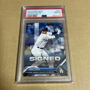 【PSA10】GEM MINT 2023 Topps Now OS-21 大谷翔平「ドジャースと10年契約」Shohei Ohtani Dodgers PSA鑑定