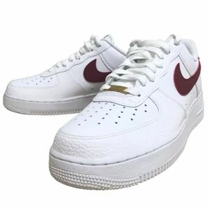 θ【新品未使用品】NIKE/ナイキ エアフォース 1'07 ホワイト系×レッド系 CZ0326-100 27.5㎝ メンズ スニーカー 箱 S25175239265