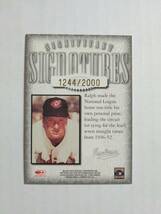 RALPH KINER（インディアンス他、7年連続本塁打王、75年殿堂入り、14年没）1998 Donruss Signature　直筆サインカード（直書き）_画像2