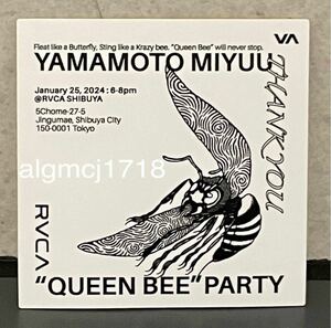 ★非売品★ 山本美憂 × RVCA 『非売品 ステッカー』■YAMAMOTO MIYUU ”QUEEN BEE” PARTY■STICKER■NOT FOR SALE■RIZIN KRAZY BEE VA