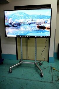 ◆引き取り限定◆ SHARP 60V型インフォメーションディスプレイ PN-E603/ 業務用スタンド/HDMIケーブル★　48540Y