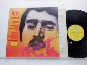 Luigi Nono「Como Una Ola De Fuerza Y Luz / Y Entonces Comprendio 」LP（12インチ）/Deutsche Grammophon(MG 2472)/洋楽ポップス