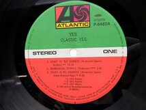 【帯付】Yes(イエス)「Classic Yes」LP（12インチ）/Atlantic(P-6482A)/洋楽ロック_画像2