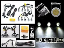 汎用タイプ埋め込型LEDランニングデイライト/BMW/ベンツ/ワーゲン/アウディ/ジャガー/トヨタ/スバル/ベントレー/ランドローバー/ルノー_画像2