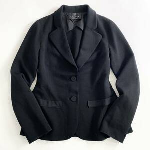 Ha19 LANVIN collection ランバン テーラードジャケット アンコンジャケット フォーマル 36 Sサイズ ブラック レディース 女性用