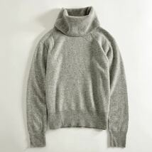 Va25 UNIQLO ユニクロ ハイタートルネック ニットセーター カシミヤ100% 総カシミア カシミヤセーター グレー Mサイズ相当 レディース_画像1