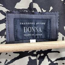 【１円スタート】Ca29♪《美品》TASTEFUL ATTIRE DONNA ドンナ ジャケット 羽織り 9 Mサイズ相当 裏地総柄 ブラウン レディース 女性用_画像6