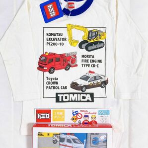 新品　タカラトミー　TOMICA トミカ　ロングTシャツ　長袖　ブリーフパンツ　肌着　下着　95サイズ　95センチ　男の子　子供