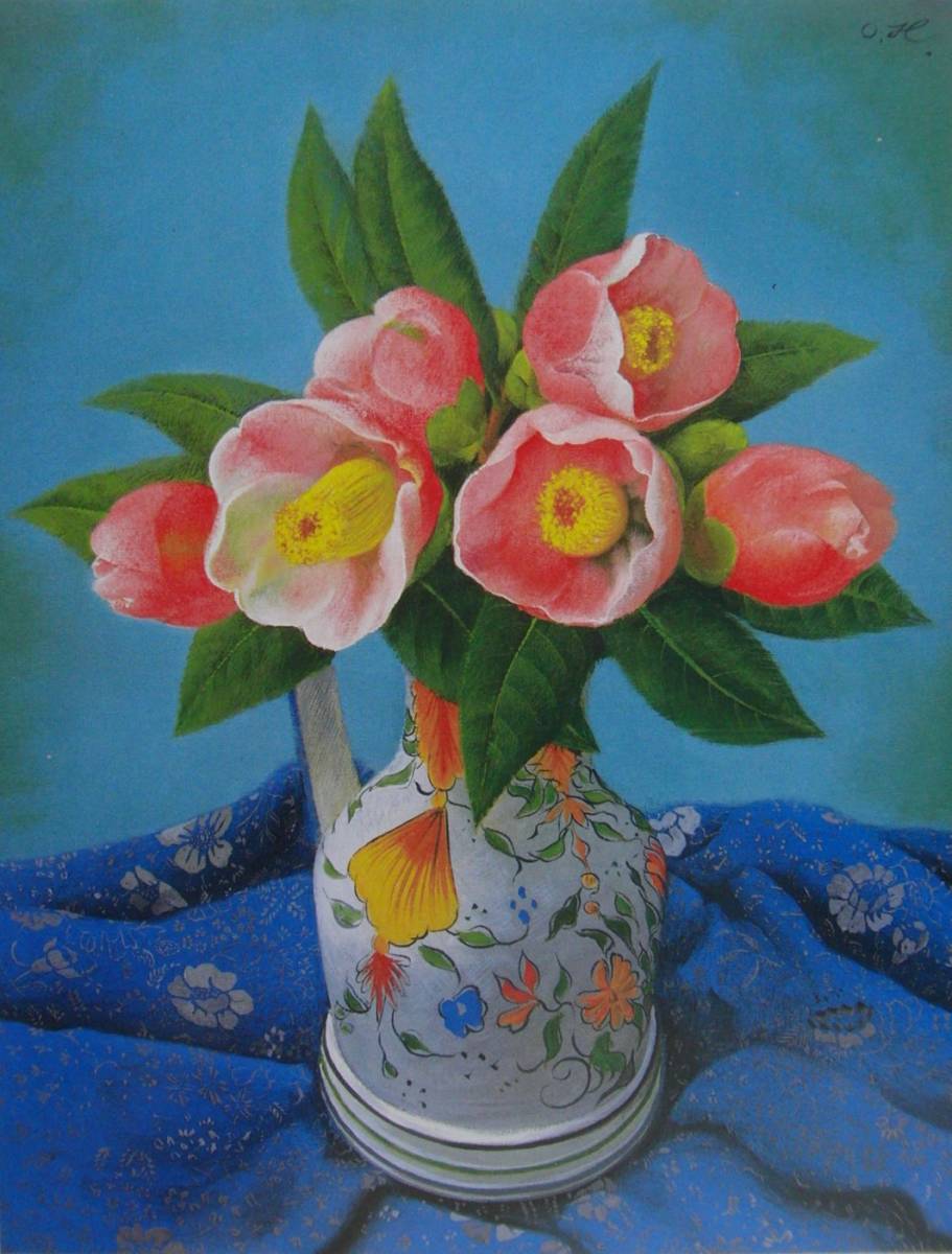 Hiroshi Okutani, Xi Queen Mother Flower, Carefully Selected, Rare art books and framed paintings, Popular works, New high-quality frame included, In good condition, free shipping, Painting, Oil painting, Nature, Landscape painting