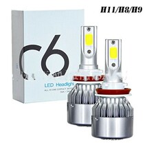 LEDヘッドライト、フォグ H8,H9,H11 6000k ホワイト　左右セット_画像1