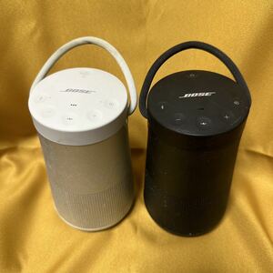 BOSE Soundlink Revolve+ Bluetoothスピーカー シルバー&ブラック2台 2台同調のパーティーモード、2台でのステレオモード可