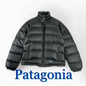 Patagonia 00's VINTAGE ダウンジャケット 収納袋付き パタゴニア 02年 レディース パタゴニア 黒 羽毛 極暖 アウター ビンテージ 84610