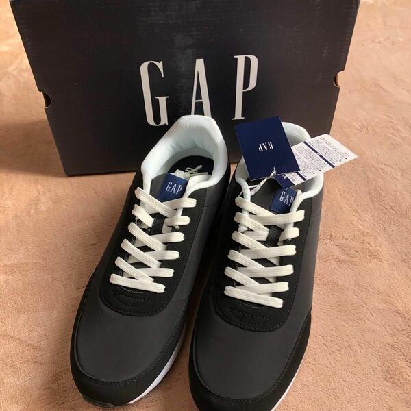 新品 GAP メンズ スニーカー gap 黒 ブラック 26 メンズスニーカー 靴