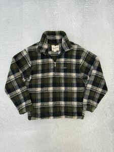 ウールリッチ フリース ジャケット M グリーン WOOLRICH アウター ハーフジップ ヴィンテージ USA ビンテージ 古着