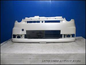 L575S L585S ムーヴコンテ カスタム 純正フロントバンパー ムーブ 白 パール 52119-B2800