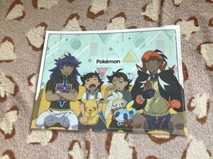 B051クリアファイル　ポケットモンスター アニメディア オトメディア特典　ダンデ キバナ サトシ ゴウ