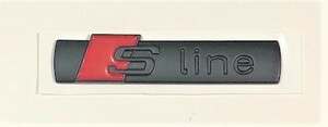 稀少　新着限定物　貼りやすいアルミ製　 S　line　ブラック ロゴ　アルミ　エンブレム　ステッカー⑤