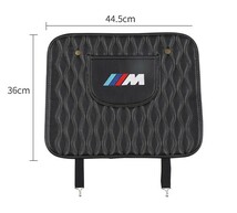 数量限定品　高級　　///M BMW　ブラック　キズ汚れ防止パッド　リアシートキックパッドレザー　２点セット_画像3