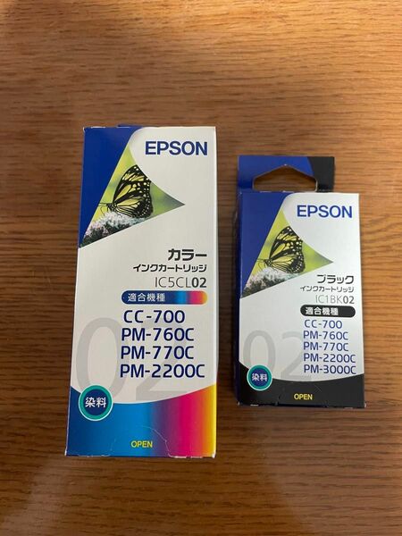 エプソン　EPSON インク　IC5CL02 IC1BK02 使用期限切れ