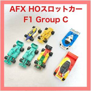 ジャンク★希少 6台★TOMY AFX F1 HOスケール スロットカー 6点セット レイトンハウス ベネトン グループC ポルシェ トミー　TYCO 当時物 