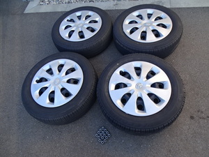 トヨタ アクア NHP10 純正 15インチホイール＆175/65R15 ラジアルタイヤ 15X5.5JJ 4穴 PCD100 +40 スペイド ヴィッツ アクシオ ポルテ