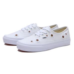VANS AUTHENTIC オーセンティック WHITE/FLOWER 22cm / スリッポン ERA オールドスクール スケート ALL STAR CT70 MUJI 無印 スタンスミス