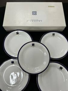 ★GIVENCHY ジバンシー プレート皿 食器 洋食器 5枚 デザート皿 約15.5cm★#2778