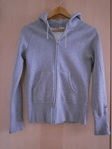 ◆美品『＊DRESSTERIOR＊ドレステリア コットンミニ裏毛パーカー＊gray size 2 』◆ 大人に似合う上品パーカー＊アデュートリステス_画像1