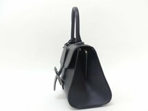 DELVAUX デルヴォー Brillant Mini ブラック ブラック金具 ボックスカーフ ブリヨンミニ オールブラック Drawer購入品_画像2