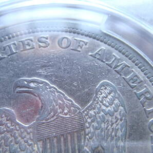 アメリカ合衆国１ドル銀貨 シーテッドリバティ  １８４３  pcgs鑑定品の画像8