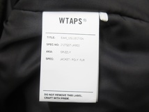 WTAPS ダブルタップス 212TQDT-JKM03 21AW GRIZZLY/JACKET/POLY.FUR ファー ジャケット　美品_画像8