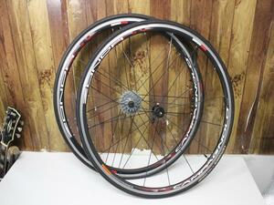 S2359 160p CAMPAGNOLO ZONDA 2-WAY FIT RIM ホイール前後セット カンパニョーロ ゾンダ 